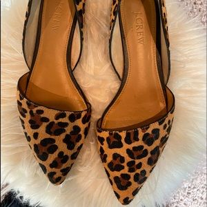 Leopard cheetah print flats